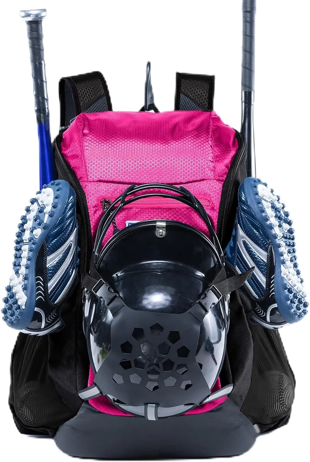| Baseball Bag Softball Bat Bag, Double-layer Baseball Backpack Adult with Gear Klip To Hold Baseball Glove, Baseball Essential Gear, Youth Baseball Bag for Boys, Girls, Baseball Accessories