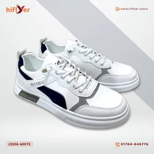 23056 White All Season Breathable small white men's shoes