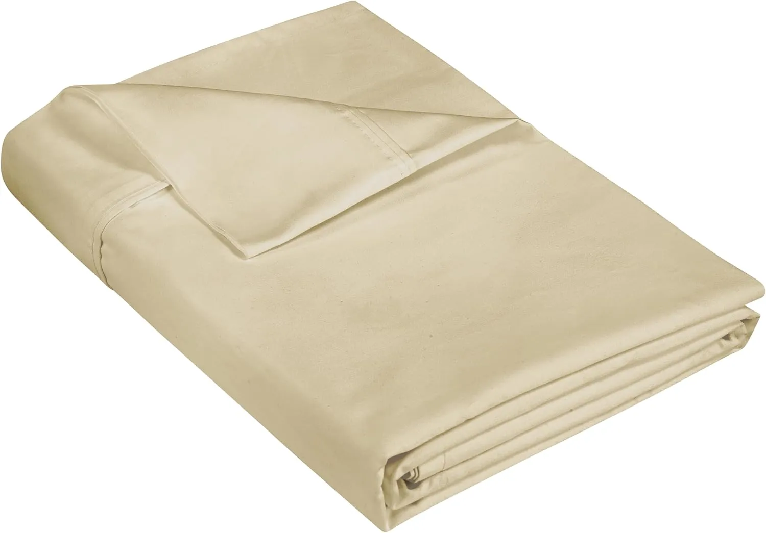400 Thread Count 100% American Grown Cotton Sand Flat Sheet Only - Cooling Sheets - Luxury Sateen Weave - Full Size Flat Sheet Sold Separately - Super Soft Cotton Top Sheets (Full, Moroccan Sand)