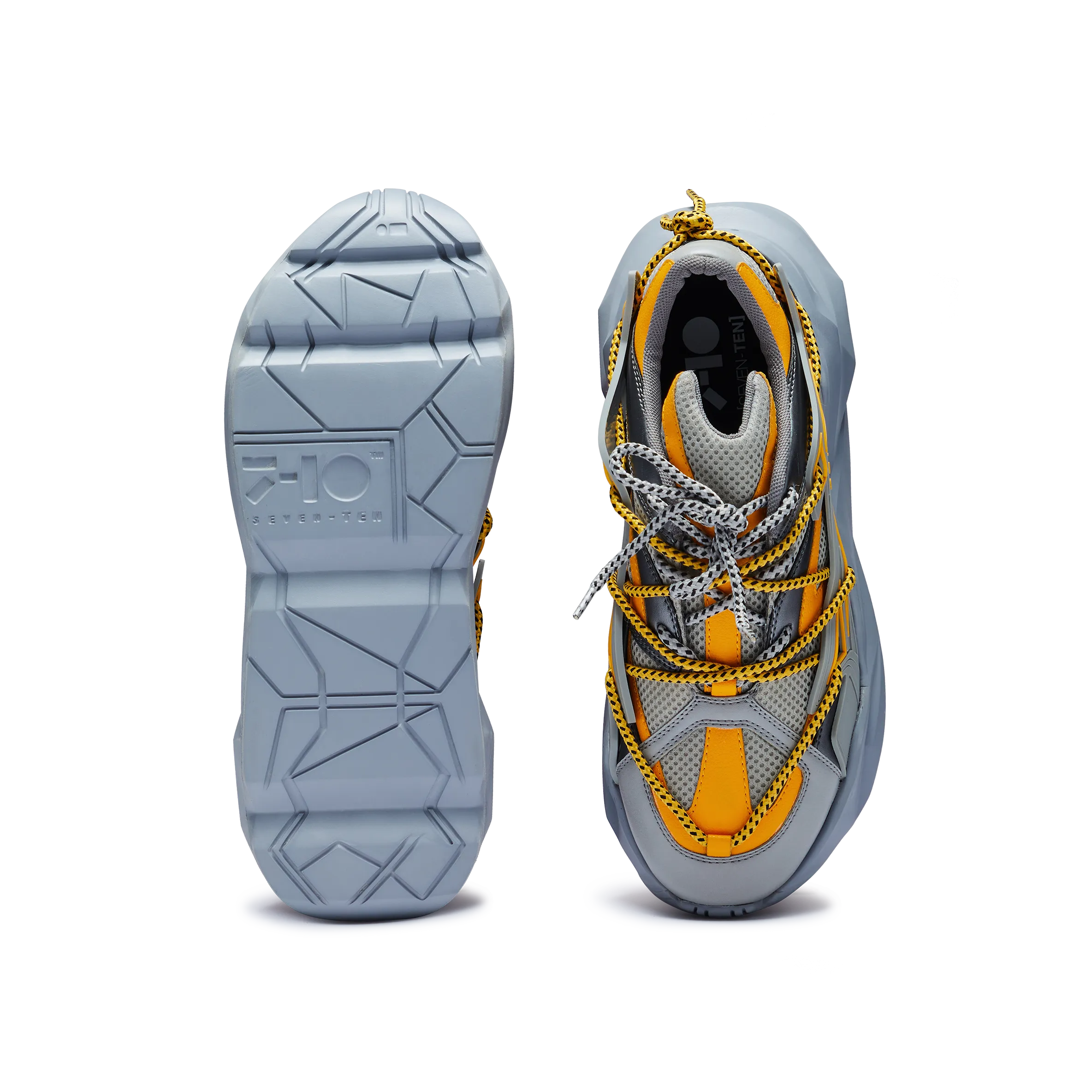742 Canary Yellow Low-Top Chunky Sneakers
