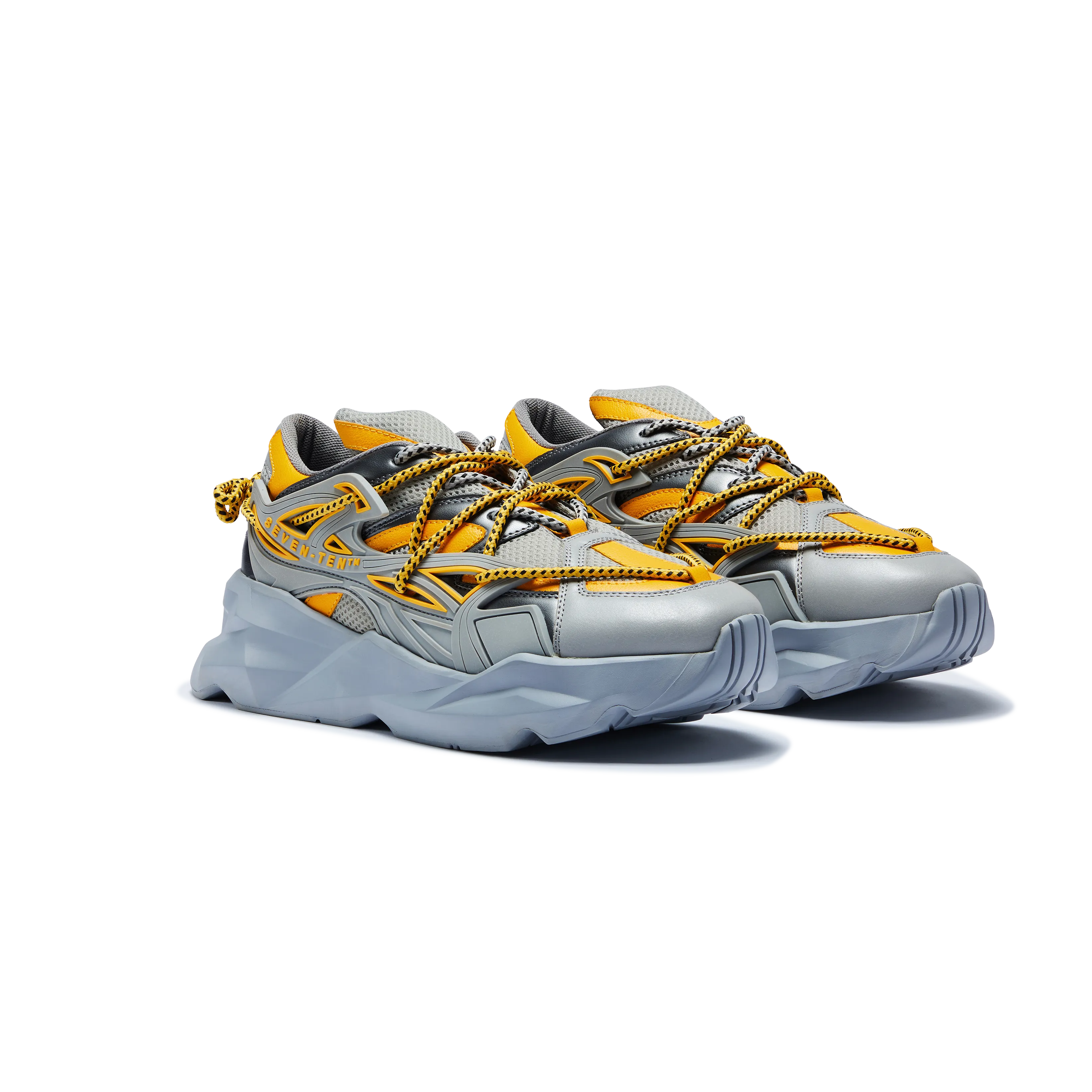 742 Canary Yellow Low-Top Chunky Sneakers
