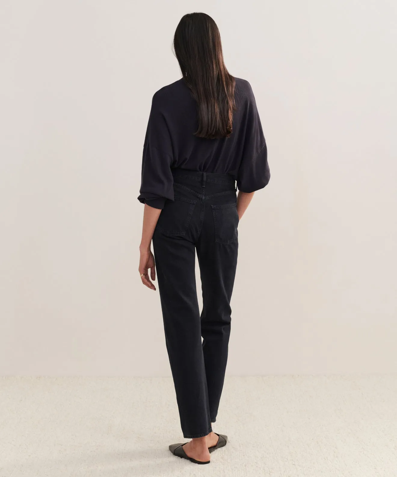 90's Pinch Waist Long Jean