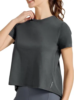 AARYA Workout Tops for Women UPF50 Breathable Loose Fit Yoga T Shirts Short Sleeve Running Gym Athletic Tee Top