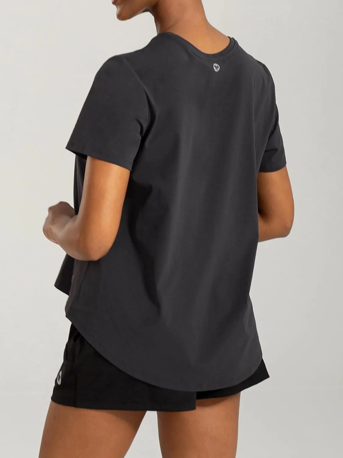 AARYA Workout Tops for Women UPF50 Breathable Loose Fit Yoga T Shirts Short Sleeve Running Gym Athletic Tee Top