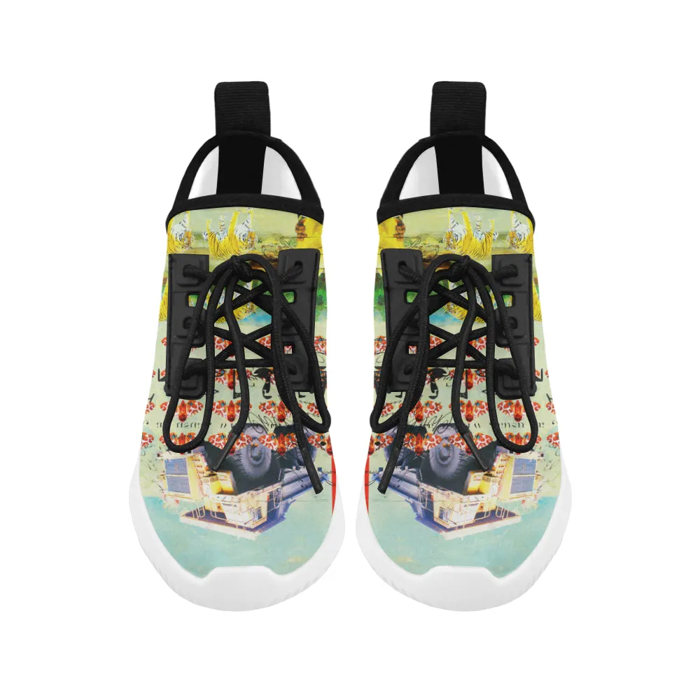 ACCORDING TO PLAN.  Ultra Light All Over Print Running Shoes for Women