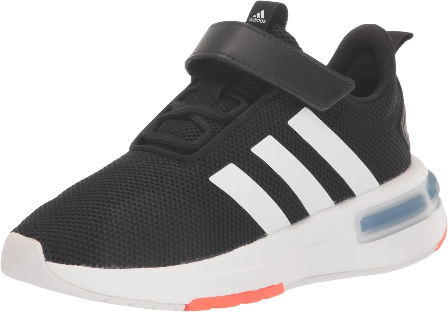 adidas Racer Tr23 Legacy Sneaker, Black/White/Solar Red, 5 US Unisex Big Kid