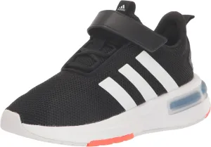 adidas Racer Tr23 Legacy Sneaker, Black/White/Solar Red, 5 US Unisex Big Kid