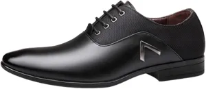 ADMLZQQ Mens Dress Shoes Oxfords Casual Retro Classic Comfortable Formal Derby Business Dress Shoes for Men