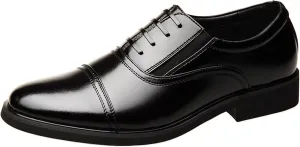 ADMLZQQ Men's Oxford Pointed Toe Dress Shoes Classic Formal Derby Shoes