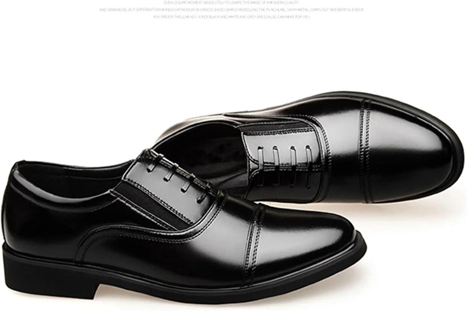 ADMLZQQ Men's Oxford Pointed Toe Dress Shoes Classic Formal Derby Shoes