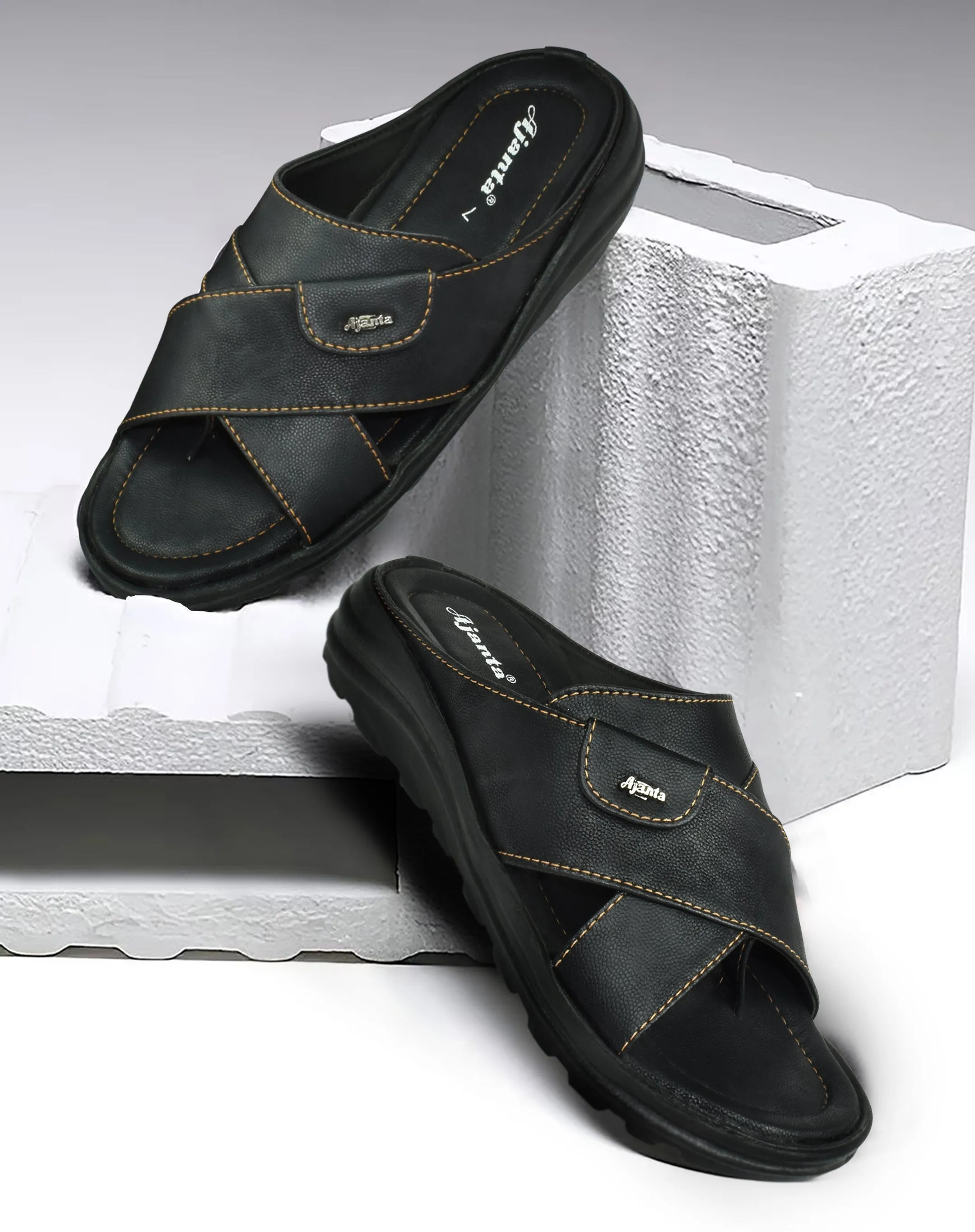 Ajanta Synthetic Sandals for Men, Comfortable Sole & Durable Sandal EG0850