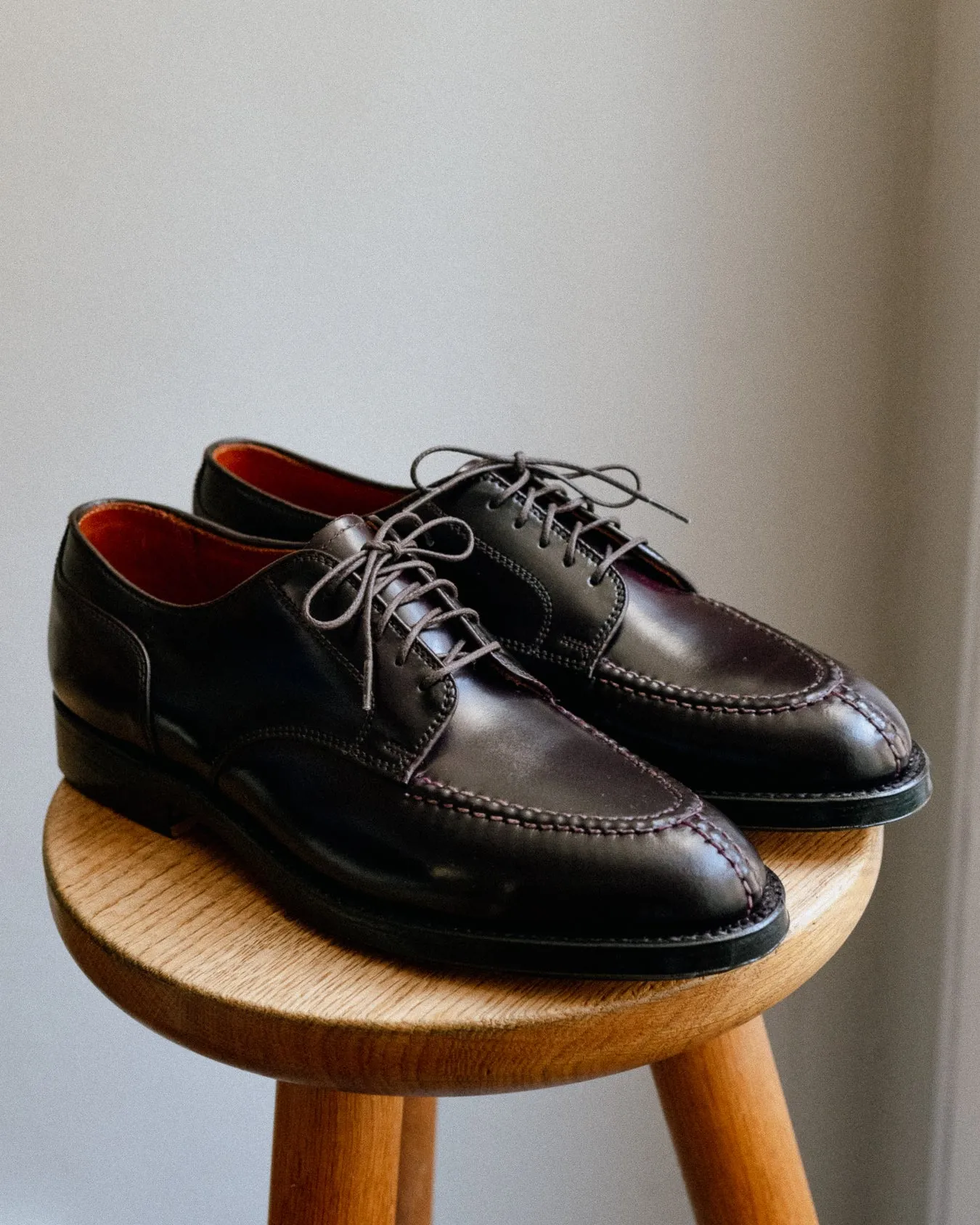 Alden Cordovan NST Blucher Shoe: Dark Burgundy 2210