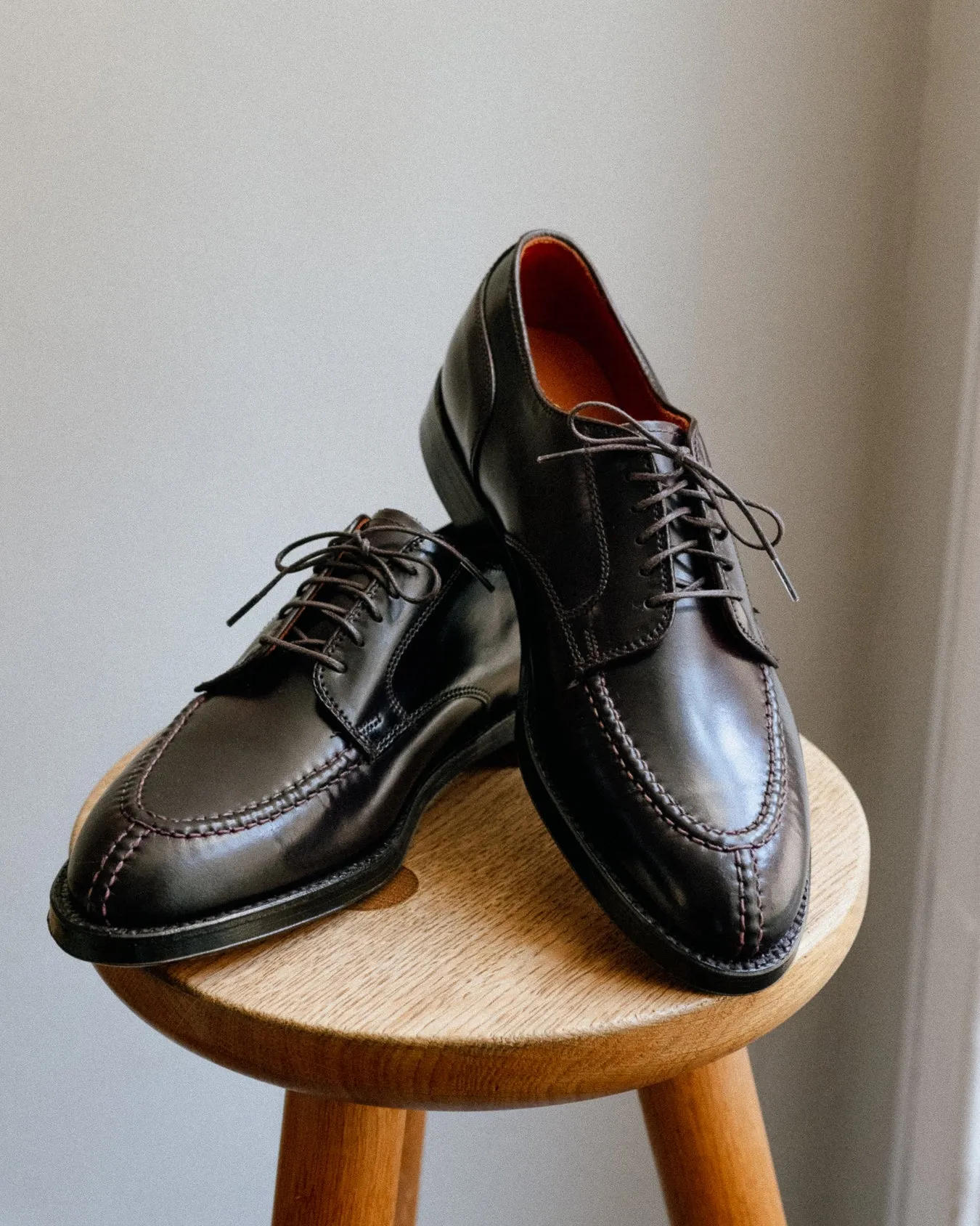 Alden Cordovan NST Blucher Shoe: Dark Burgundy 2210