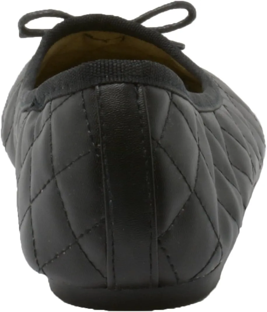 Alpine Swiss Women’s Aster Ballet Flats | Patent Leather Slip-On Shoes | Quilted Pillow Stitch | Rounded Toe | Everyday Comfortable Fashion Footwear