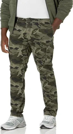 Amazon Essentials Men's Straight-Fit Stretch Cargo Pant (Available in Big & Tall)