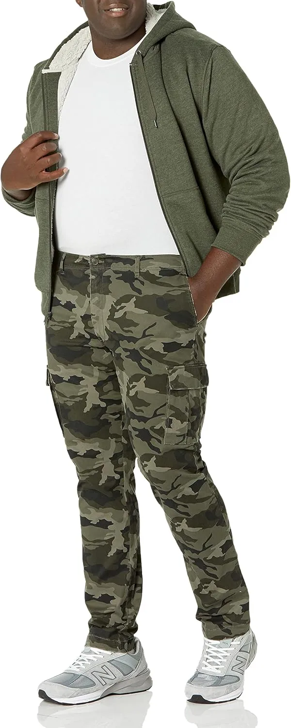 Amazon Essentials Men's Straight-Fit Stretch Cargo Pant (Available in Big & Tall)