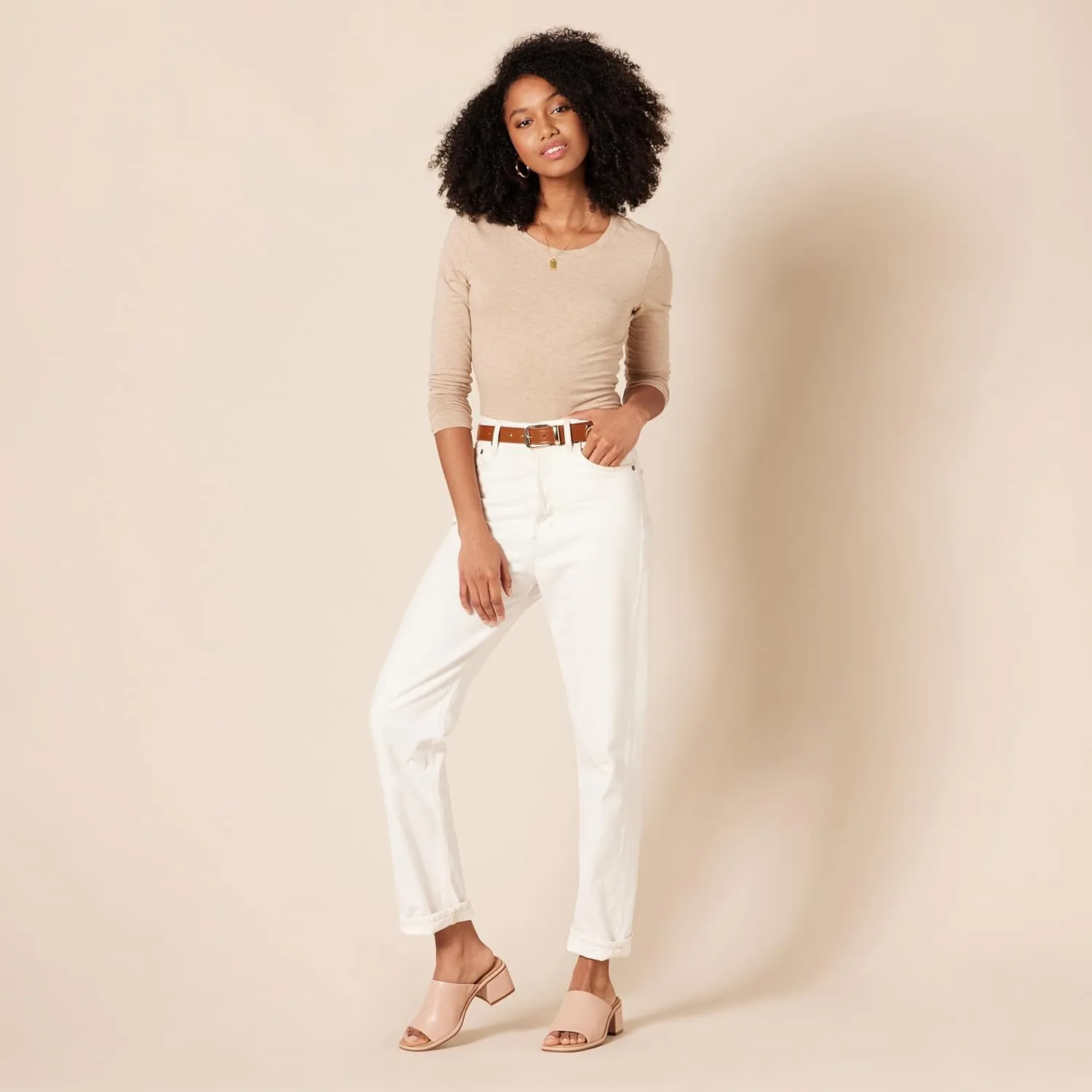 Amazon Essentials Women's Block Heel Mule