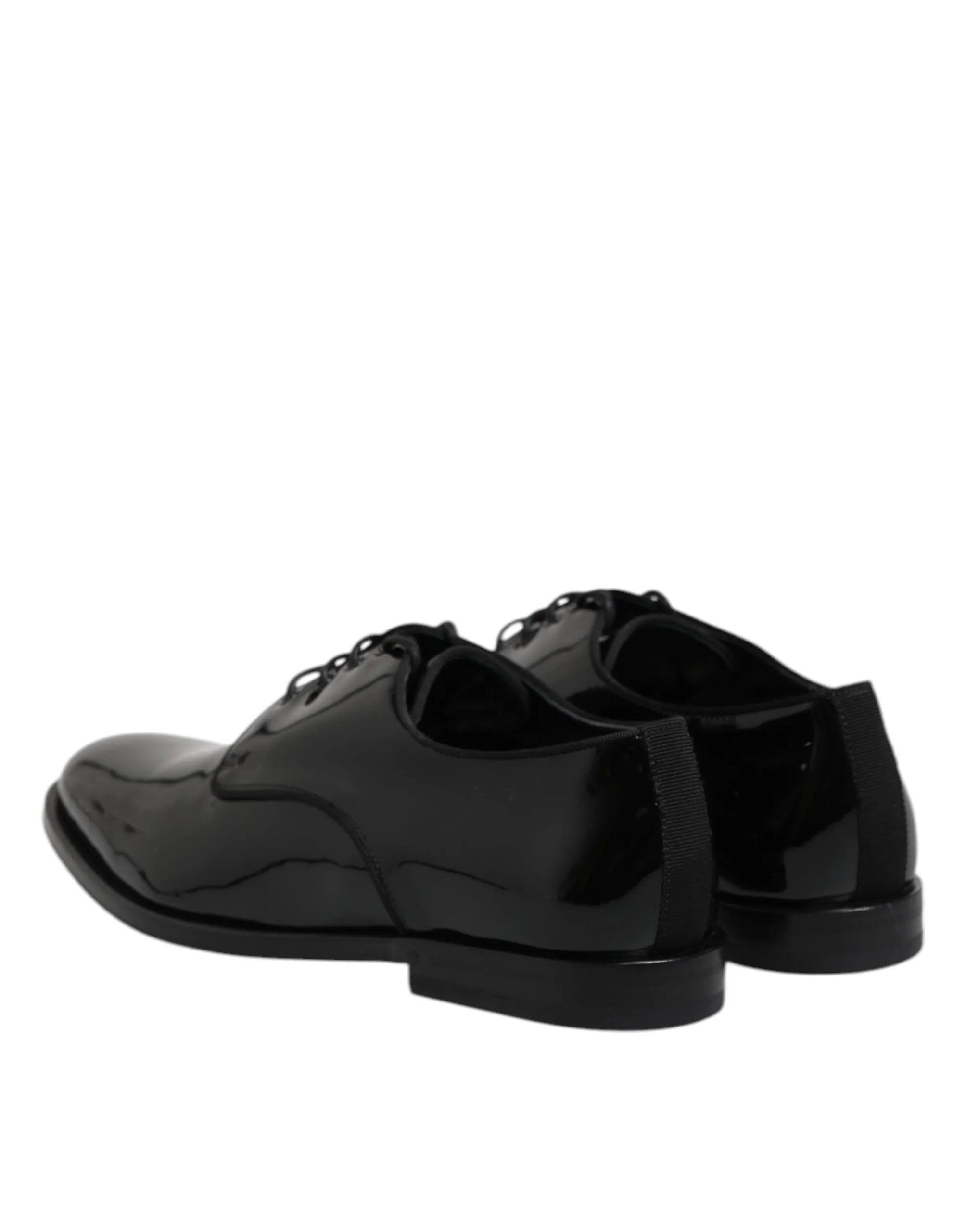 & Dolce Dress Leather One-time offer Derby Black Formal Shoes Patent Gabbana Flexible