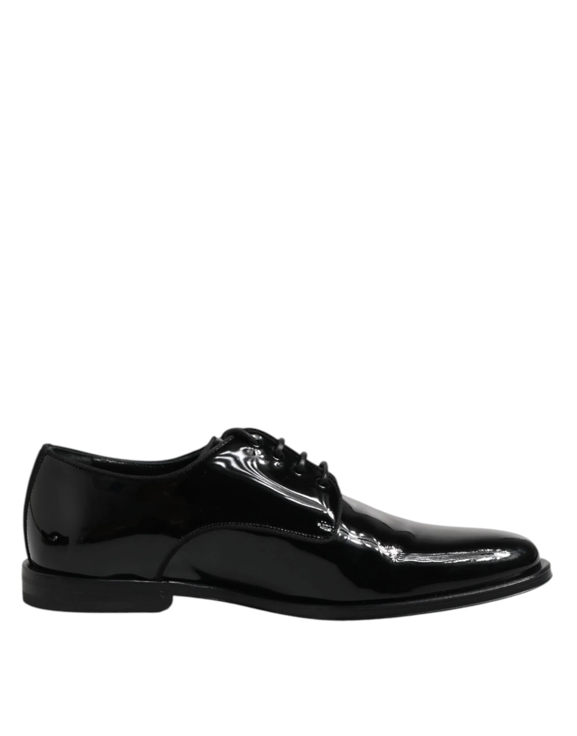 & Dolce Dress Leather One-time offer Derby Black Formal Shoes Patent Gabbana Flexible
