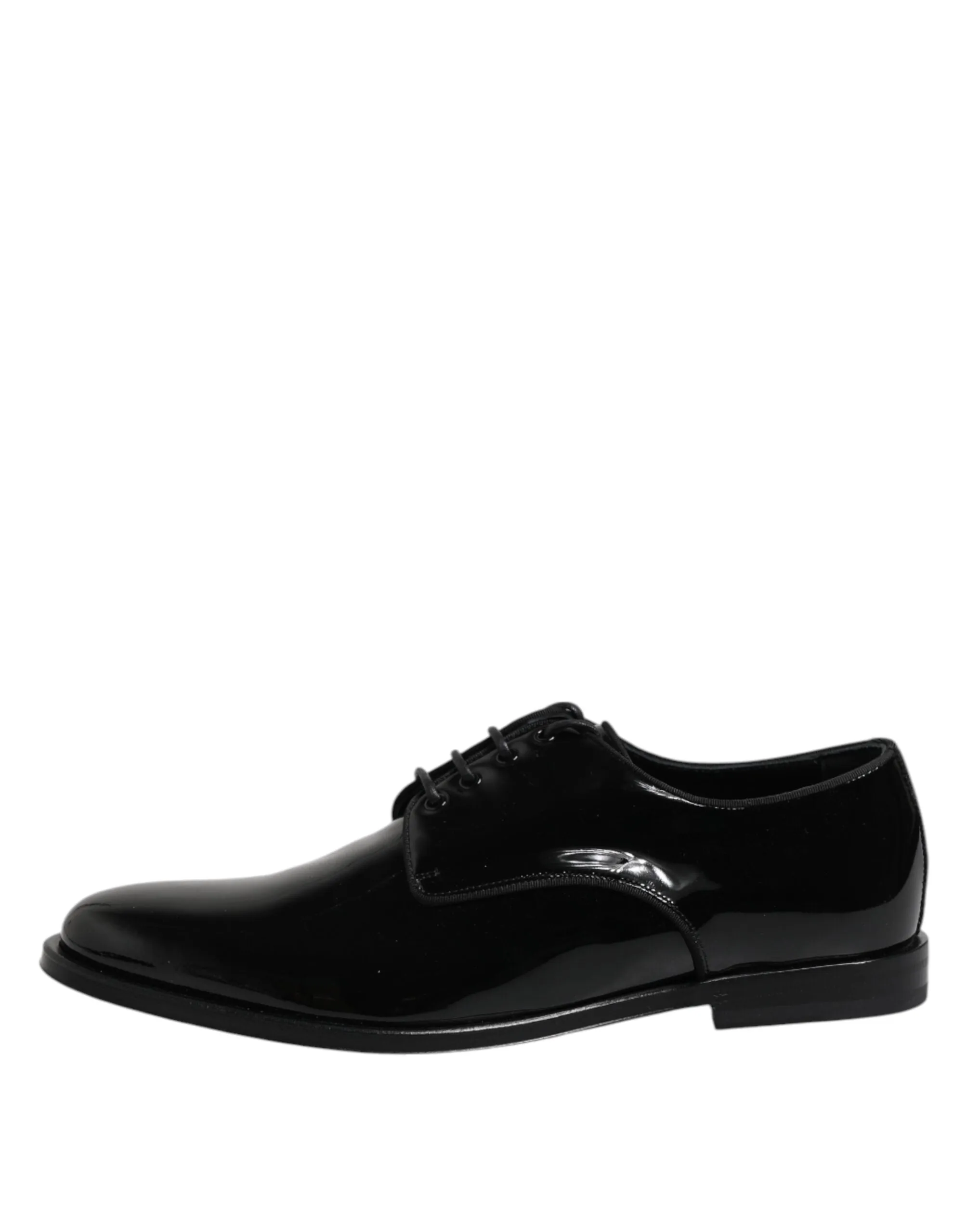 & Dolce Dress Leather One-time offer Derby Black Formal Shoes Patent Gabbana Flexible
