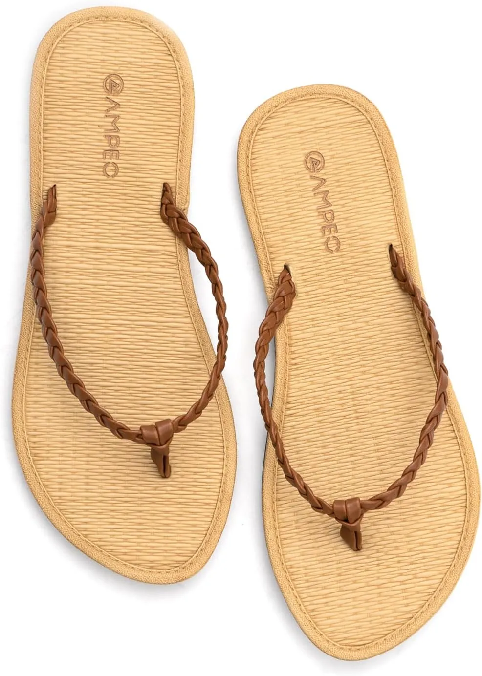 Ampeo Women's Flip Flops Comfortable Lightweight Summer Beach Quick-Dry Thong Flat Sandals