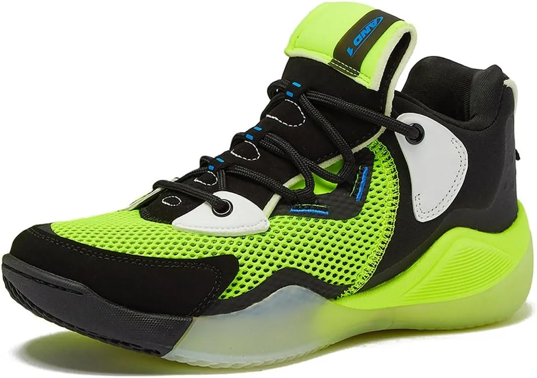 AND1 Girls & Boys Basketball Shoes Kids, Boys High Top Sneakers, Youth Size 1 to 7 Kids Basketball Shoes Boys