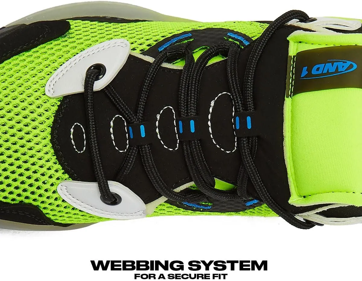 AND1 Girls & Boys Basketball Shoes Kids, Boys High Top Sneakers, Youth Size 1 to 7 Kids Basketball Shoes Boys