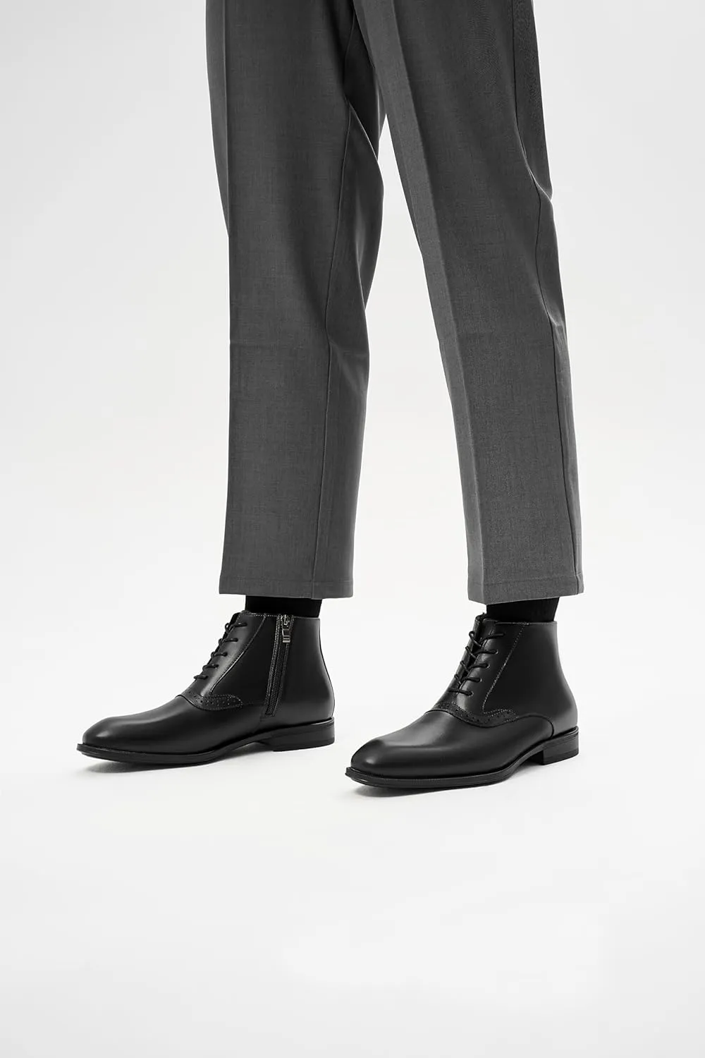 Arkbird Men's Brown Oxford Dress Boots