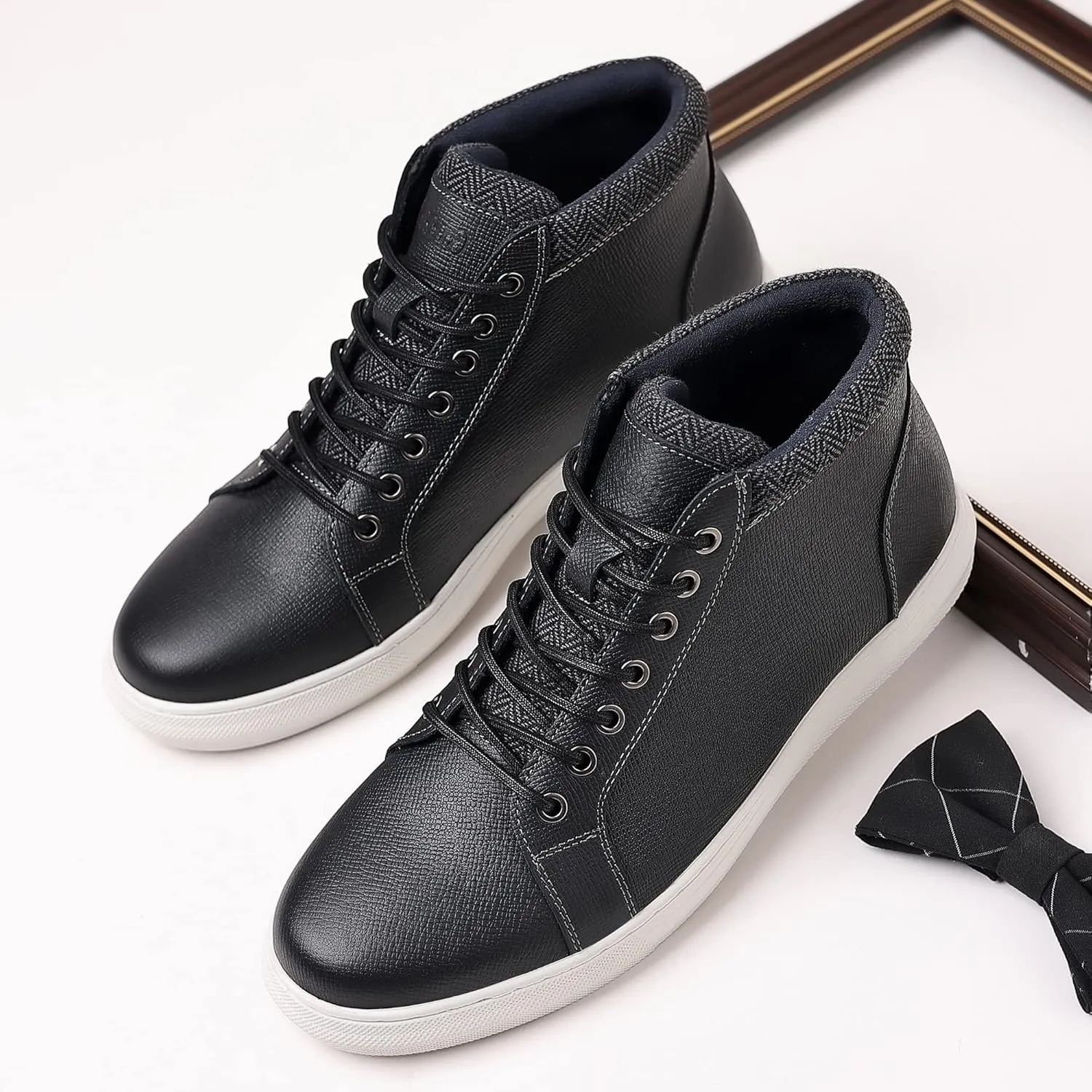 Arkbird Mens Leather Sneaker Fashion Classic Casual Chukka Ankle Boots for Men