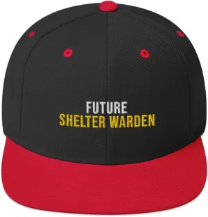 Artist Unknown Future Shelter Warden Hat (Embroidered Snapback Cap) Shelter Warden Apparel
