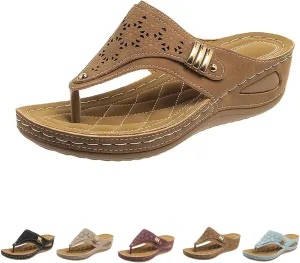 Avylays Orthopedic Sandals, Breathable Mesh Sports Sandals With Non-Slip Sole, Womens Thick-Soled Wedge Heel Slippers