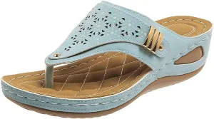 Avylays Orthopedic Sandals for Women,Breathable Mesh Sports Sandals With Non-Slip Sole,Wedge Heel Thick-Soled Sandals