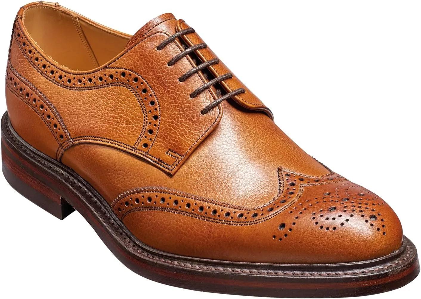 BARKER Kelmarsh Men's Handmade Oxford Dress Shoes - Premium Calf Leather, Storm Welted, Dainite Rubber Sole, Timeless Formal Elegance, Crafted in Northampton, England