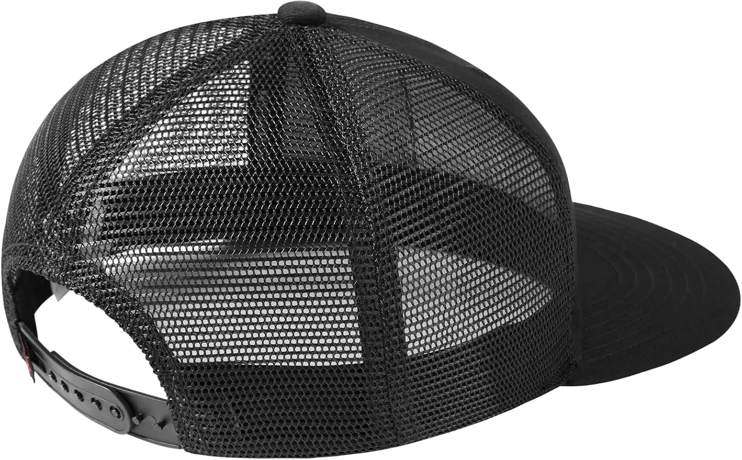 BASSDASH Flat Brim Trucker Cap Adjustable Snapback Hat Mesh Back for Men Women