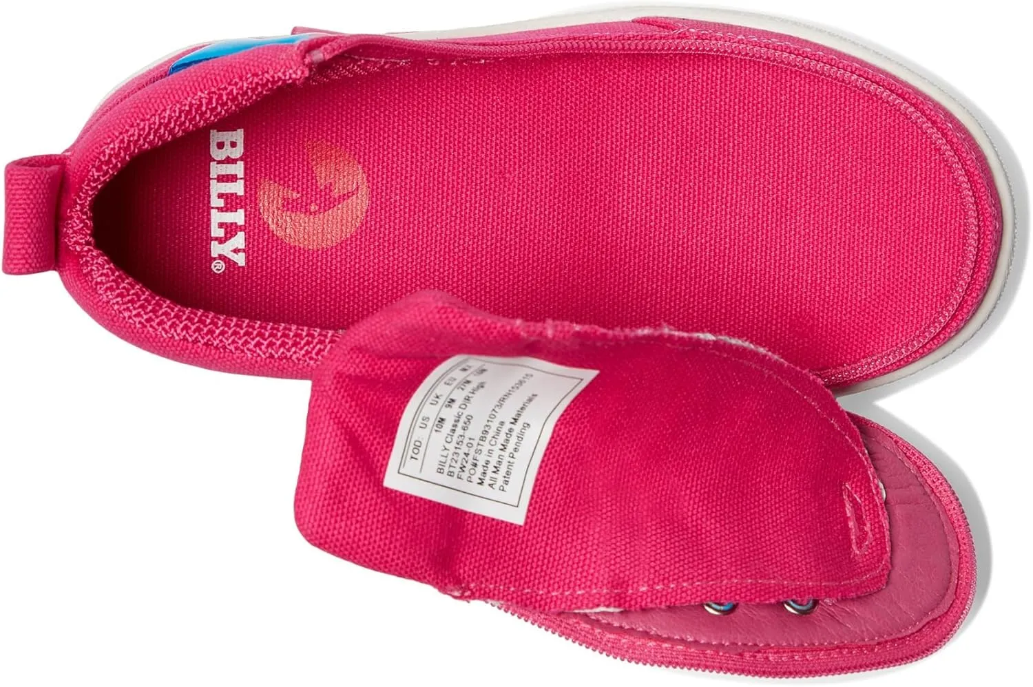 BILLY Footwear Unisex-Child Toddler Pink/Blue Light Ups Billy Classic D|r High Sneaker