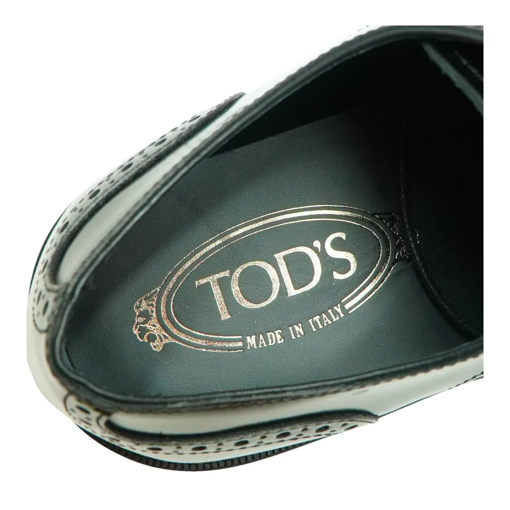 Black Derby Bucature Fonda Gomma Shoes