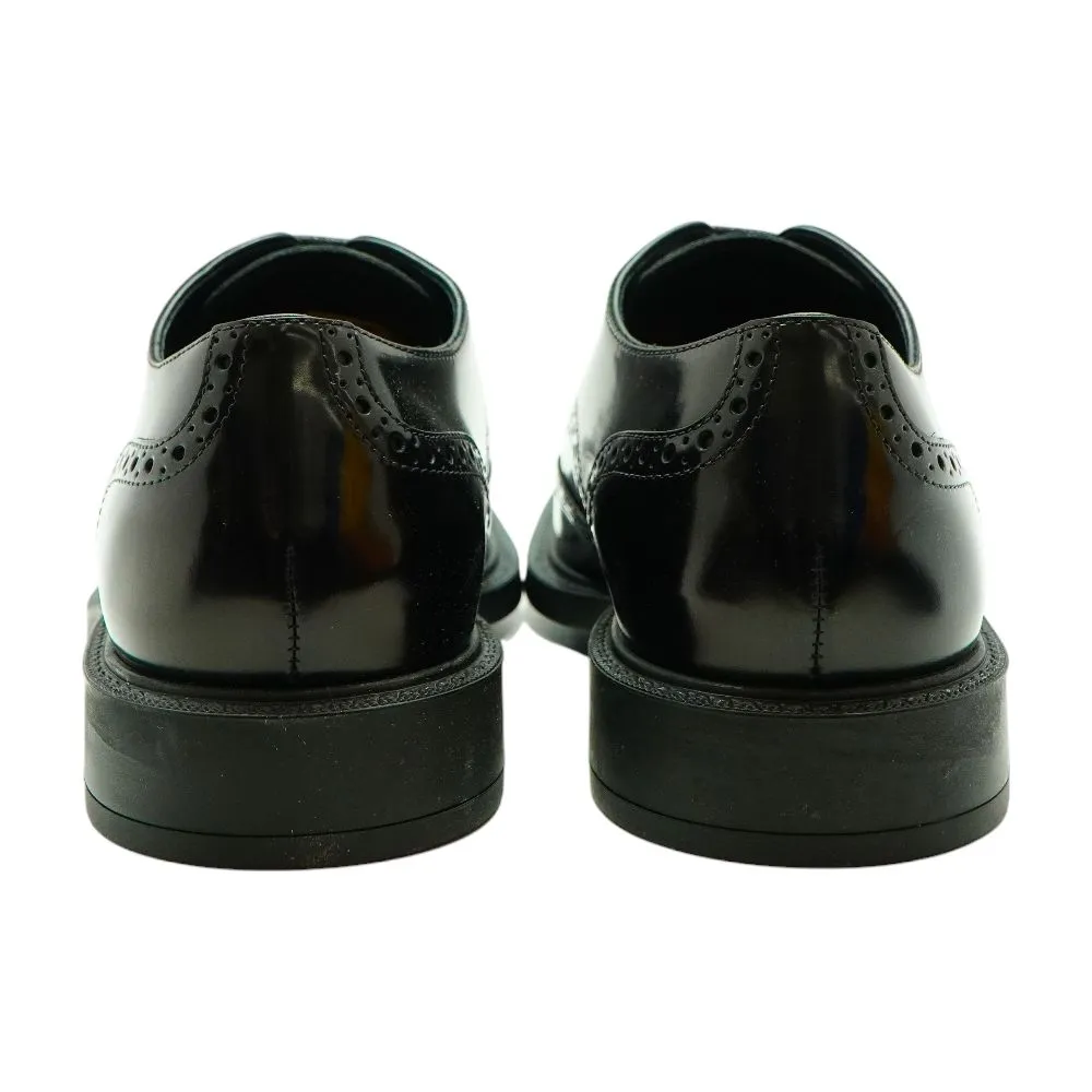 Black Derby Bucature Fonda Gomma Shoes