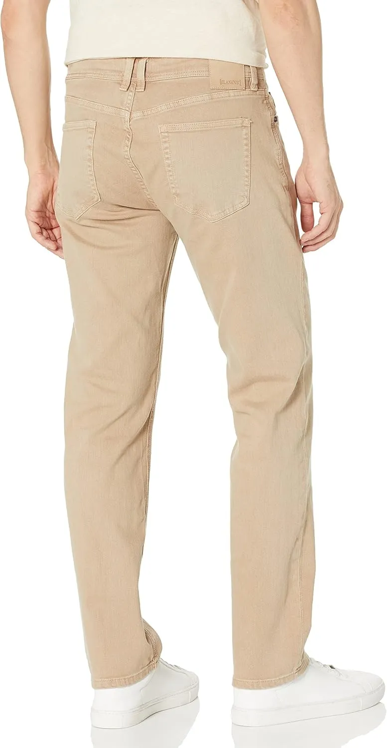 [BLANKNYC] Mens Slim Fit Flat Front Tapered Jeans with 5 Pockets, Comfortable & Stylish Pants