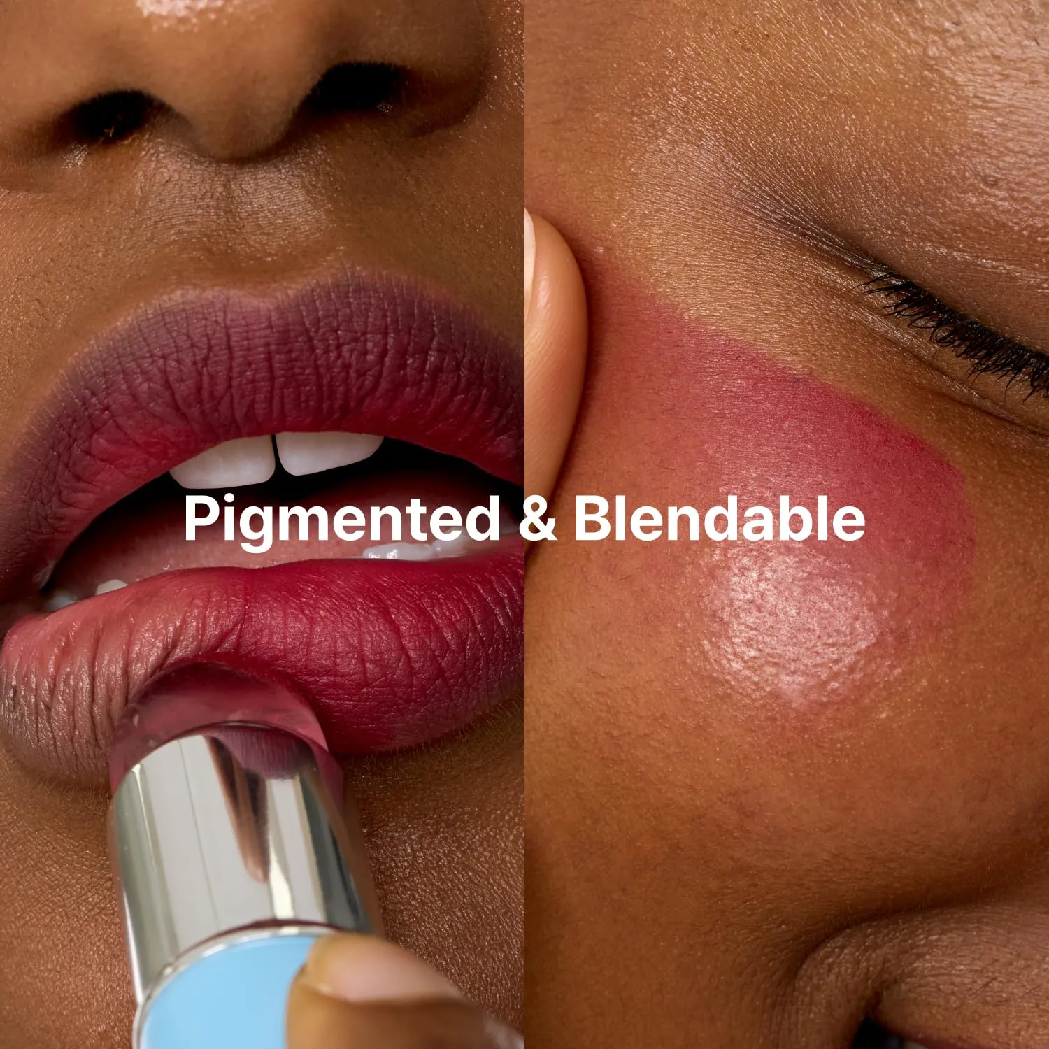 Blurry Pudding Pot   Keychain SET | Airbrushed Blush & Lip, Buildable Pigment, Long-lasting, Lightweight, Easy to Blend, Natural Soft Matte Finish Makeup – Mule (Pink Red) | 0.17 oz