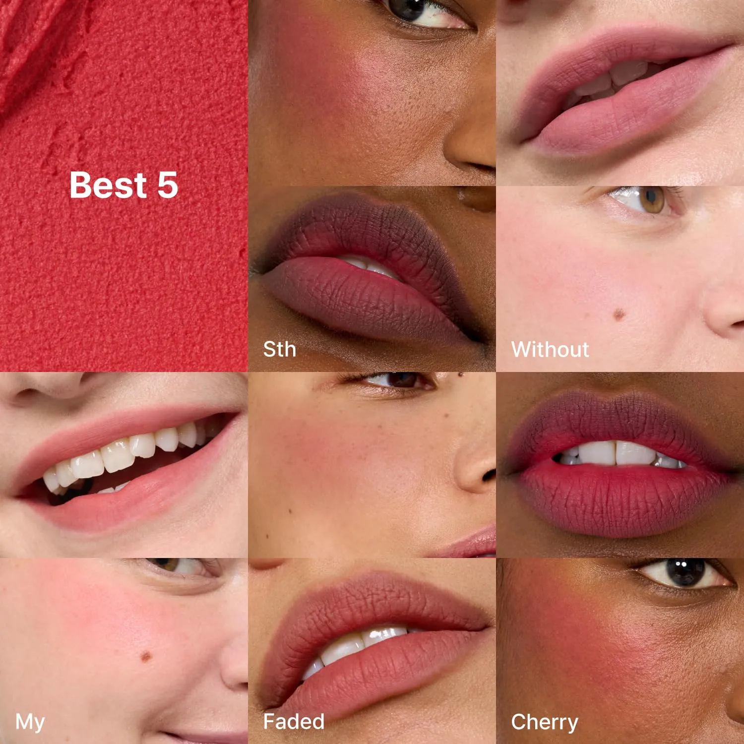 Blurry Pudding Pot   Keychain SET | Airbrushed Blush & Lip, Buildable Pigment, Long-lasting, Lightweight, Easy to Blend, Natural Soft Matte Finish Makeup – Mule (Pink Red) | 0.17 oz
