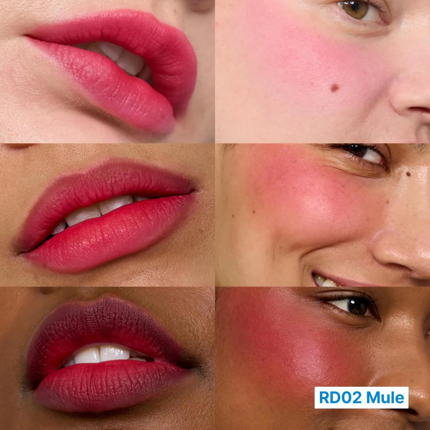 Blurry Pudding Pot   Keychain SET | Airbrushed Blush & Lip, Buildable Pigment, Long-lasting, Lightweight, Easy to Blend, Natural Soft Matte Finish Makeup – Mule (Pink Red) | 0.17 oz