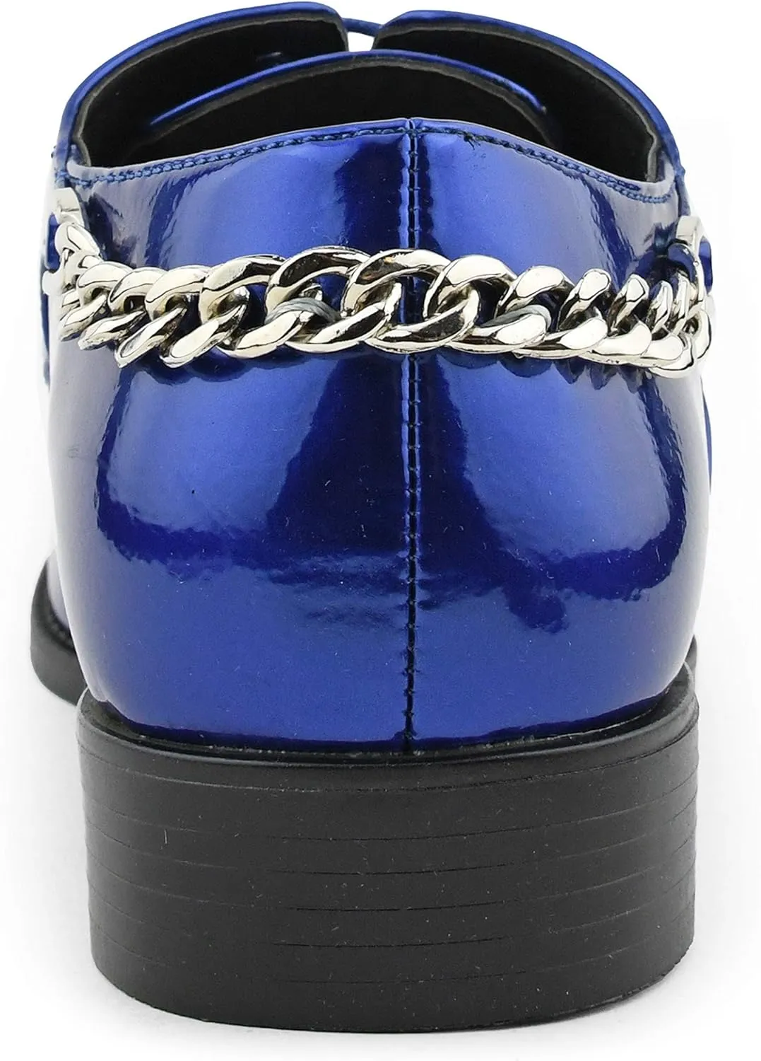 Bolano Men's Oxford Dress Shoes - Chainz Model with Cuban Heel and Lace-Up Closure