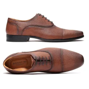 Bonafini Mens Cap Toe Oxford Shoes C-160