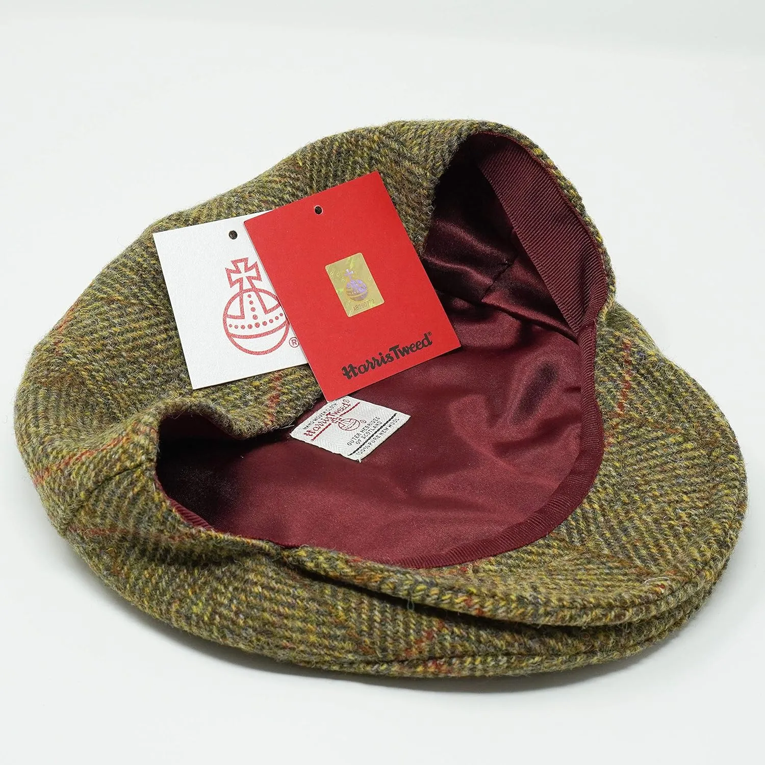 Borges & Scott Nevis Flat Cap - 100% Handwoven Wool – Harris Tweed – Water Resistant