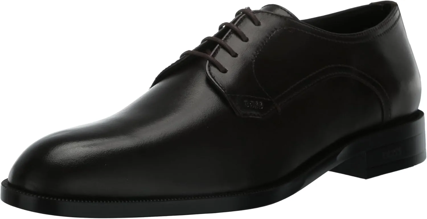 BOSS Men's Tayil Shaded Leather Derby Dress Shoe Oxford Flat