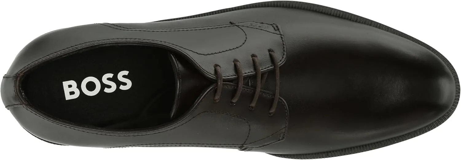 BOSS Men's Tayil Shaded Leather Derby Dress Shoe Oxford Flat