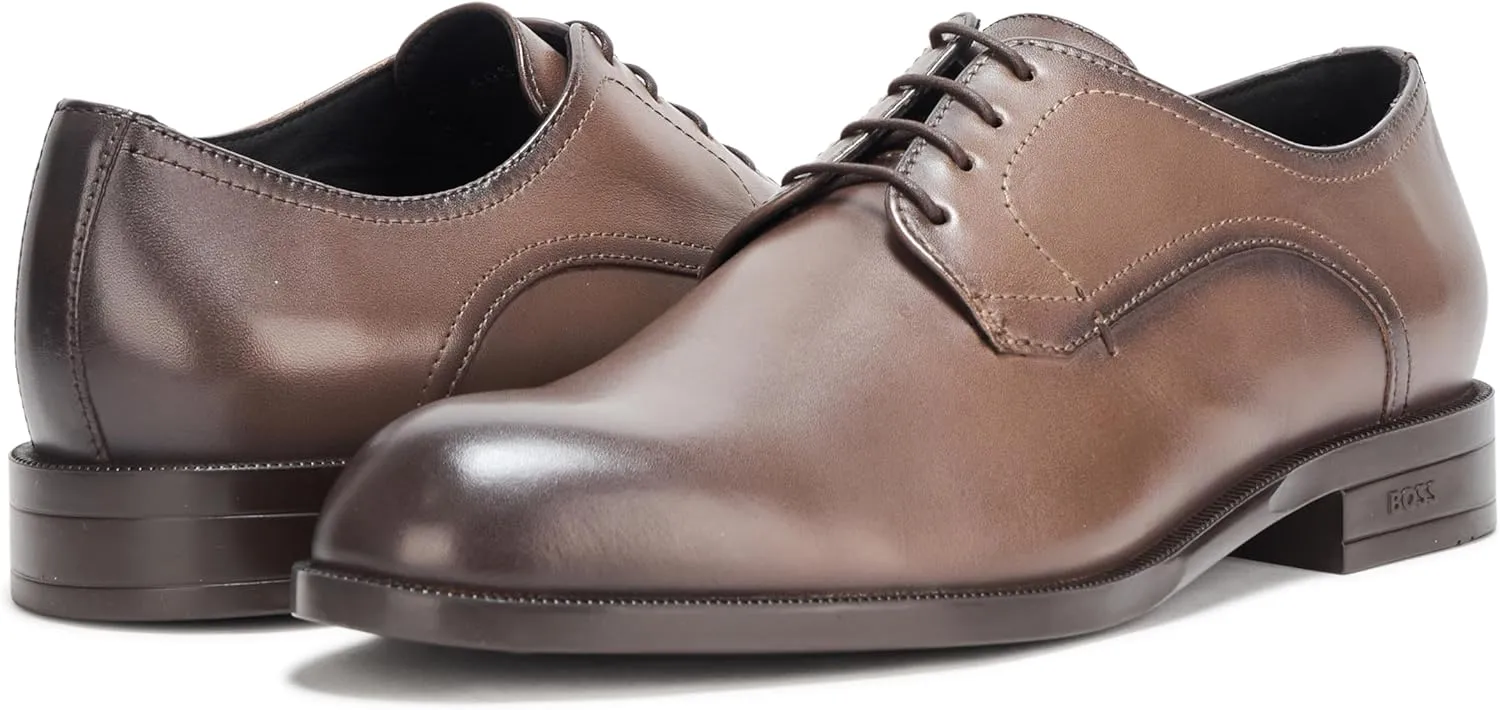 BOSS Men's Tayil Smooth Leather Derby Dress Shoe Oxford
