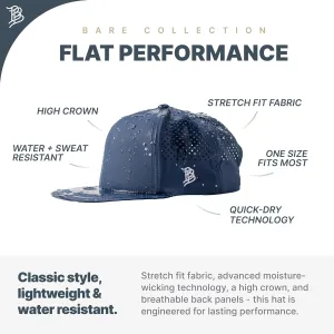 Branded Bills New York Stealth Flat Performance, Lightweight, Comfortable Baseball Cap