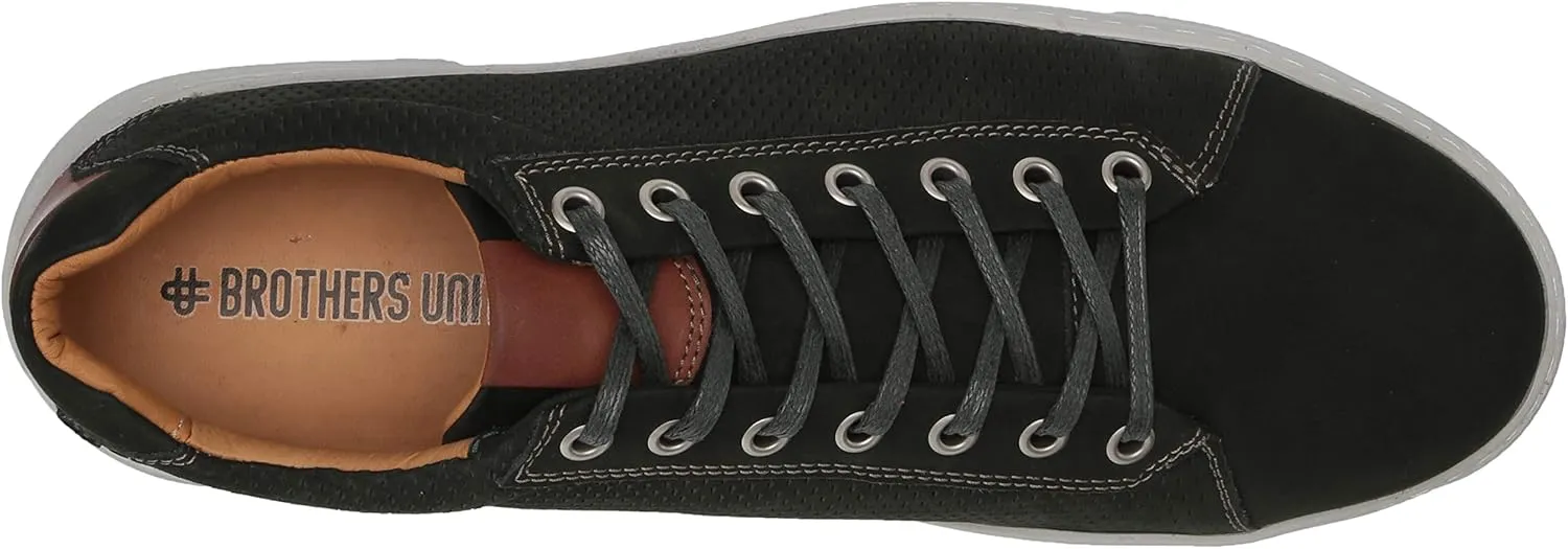Brothers United Men's Leather Made in Brazil Luxury Laceup Fashion Sneaker