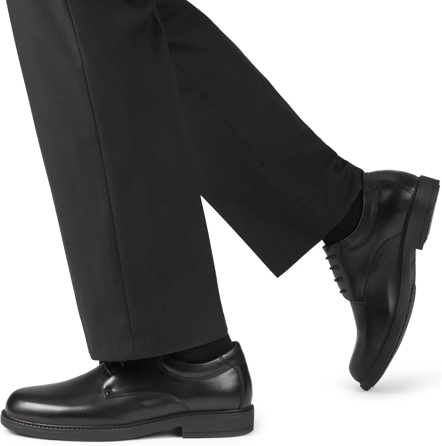 Bruno Marc Men's Non Slip Work Shoes, Waterproof Restaurant Derby Dress Shoes